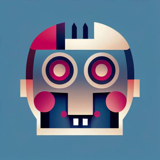 a robot face in a crown, avatar, minimalistic, flat, clean, vector graphics, adobe illustrator