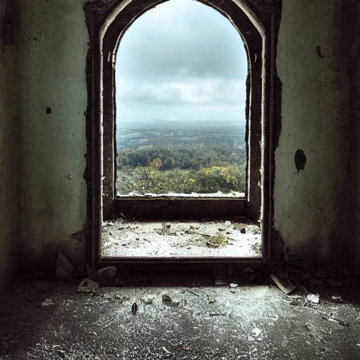 abandoned castle, photograph