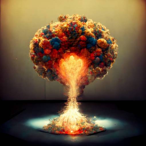 An atomic explosion that creates all life