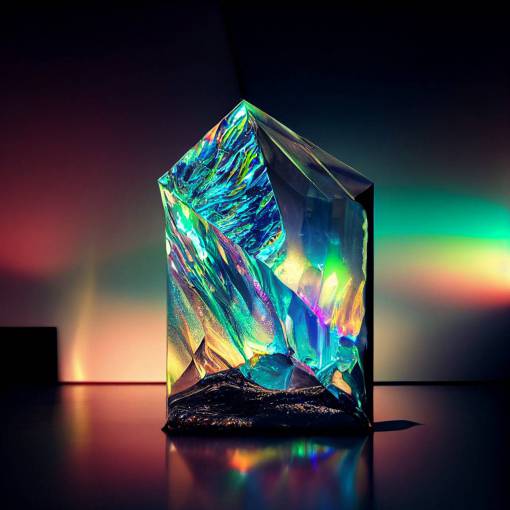 an echo of a dream of a memory, encased in crystal, trapped in glass, prismatic, luminescent, radiant, iridescent, ethereal, hyperdimensional, reverberating, disintegrating, ultra detailed ultra HD, 8k