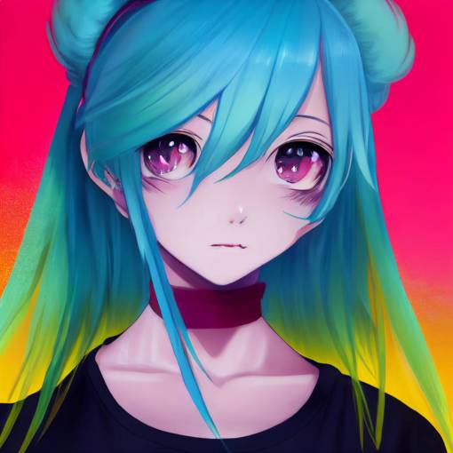 anime style, anime girl, a very cute girl, teenage girl, trending on pixiv, Green to blue gradation hair, red eyes, by Hololive, by Uruha rushia