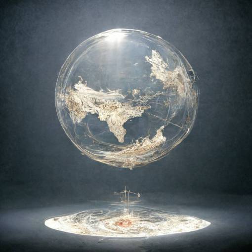 azimuthal map projection, ethereal, firmament