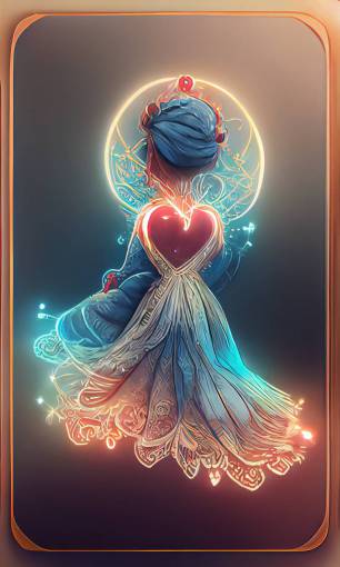 cartoon tarrot card, glowing thread, rose, unreal engine, ultra detailed, digital style, tarrot frame, intricate hands, 222, love, soulmate, angels , blue and silver