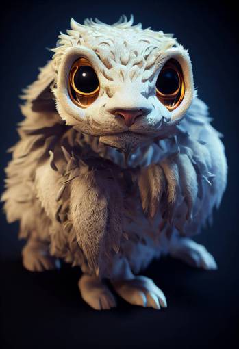 cute fluffy magestic Chimaera, ornate, symmetrical : :Detailed:Photorealistic:High Contrast:Full Frame:Centered-Shot:Shot on IMAX 70mm:Accent Lighting:Infini-D-Render:Unreal Engine Render