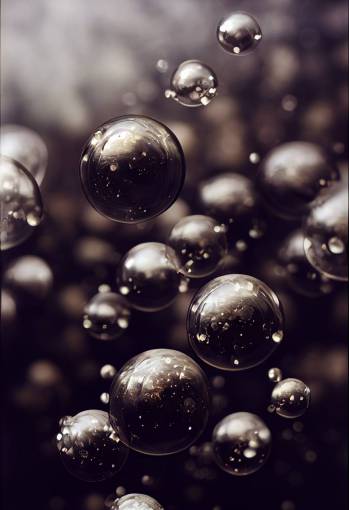 dark abstract bubbels