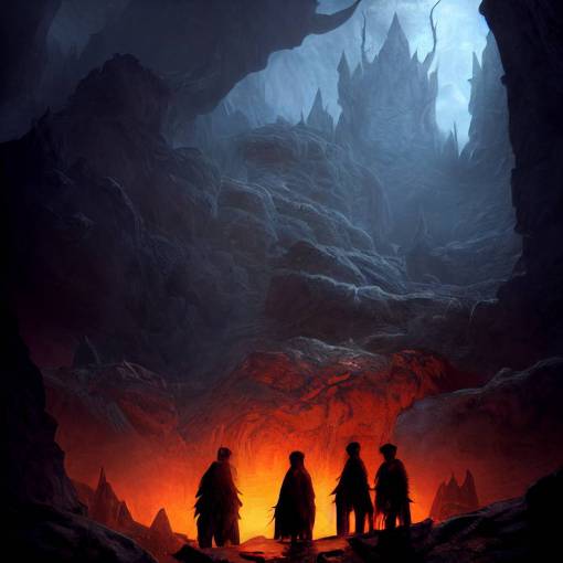 demons, underdark, out of the abyss, dnd, dungeons & dragons, matte painting, dramatic lighting, cinematic