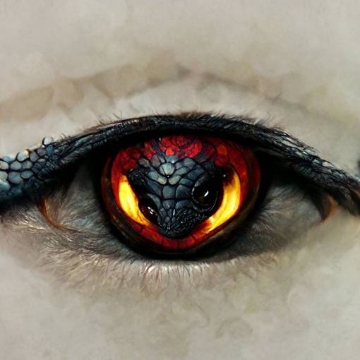 dragon eye, Red dragon eye, ultra realistic, high detailed, HD, Black dragon whit Red eye, Fire in eyes
