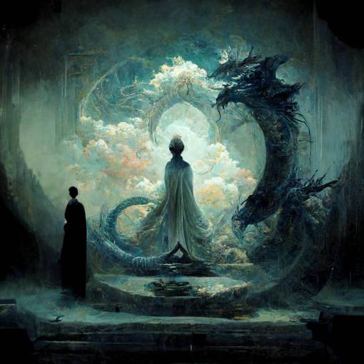 echos of loneliness, dragon gods of time, void of love, end of time