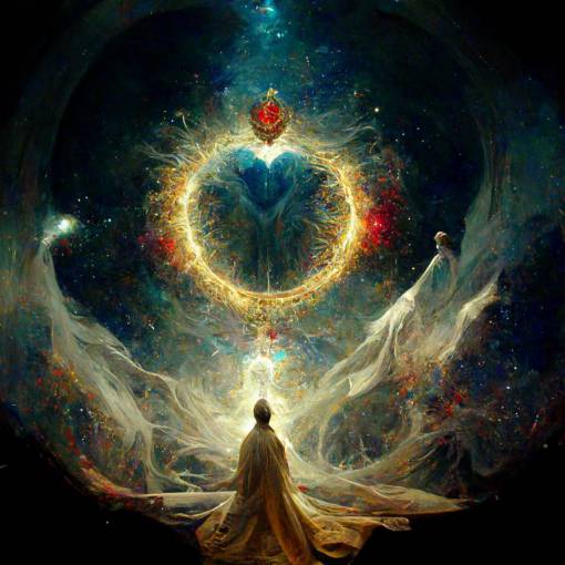 echos of love, father of creation, goddes of life, and the god king of time, new universe