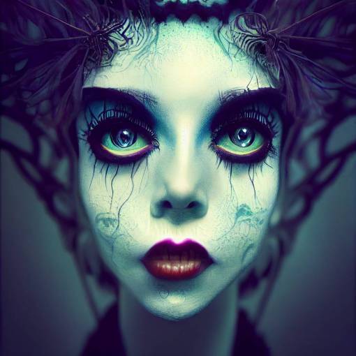 ethereal creature by tim burton