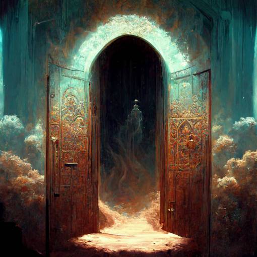 Ethereal door that leads to your afterlife, it could be good, knowing you, it's probably bad