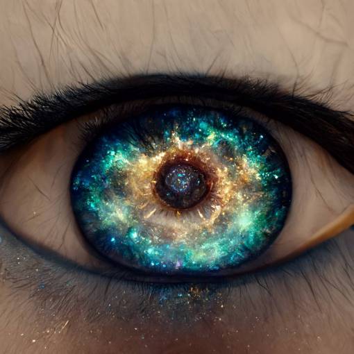ethereal eye,hazel,cosmic,ultra realistic, 8k, universe eye, galaxy