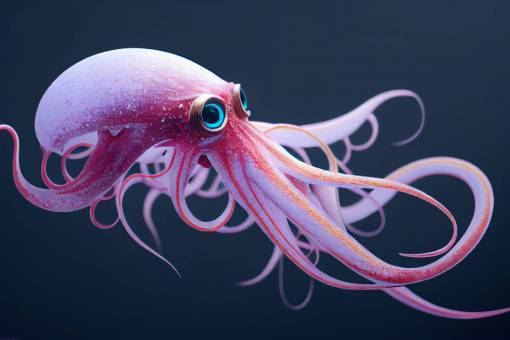 ethereal squid, highly detailed, +8k +octane render +photorealistic