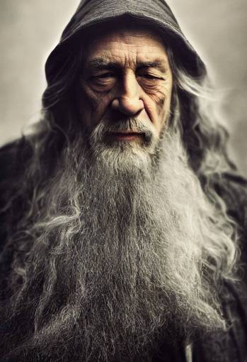 Gandalf the Grey with the face of Al Pacino, portrait, photo-realism, highly detailed, 16K,