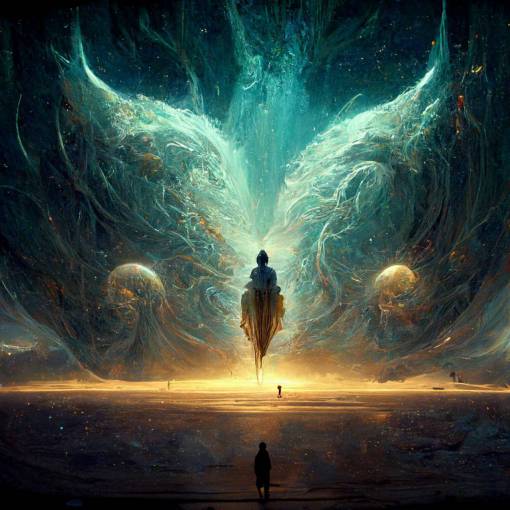 imagination is the crown jewel of the human treasure, epic emotional sci-fi fantasy art
