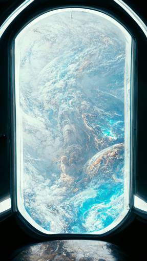 photo realistic airlock chamber, cinematic, round window with view of earth, fluorescent lighting, interior, space station environment, HD detail, 4k, 8k