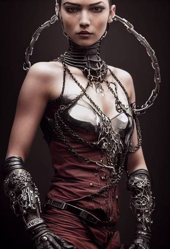 portrait, close-up, 3/4 view, Photograph , intricate details, of a young cyberpunk mistress, insanely detailed, finely detailed futuristic armor, holding a whip and a chain, clear skin, dark fantasy, black+ white+ red, slim, action hero, cover, poster, dramatic, volumetric, intricate details, cinematic lighting, particle fx, renderer photorealistic, bokeh arri raw cinematic, holographic, dramatic, cover, poster,CineStill 800T, 40mm f2.8, 50mm, Unreal Engine 5, realistic CGI, photorealistic, realistic, ray tracing, crepuscular rays, 32k