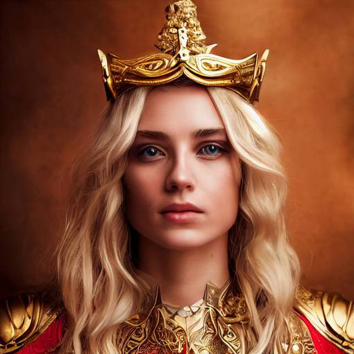 portrait photo of a beautiful nobility blonde woman, chilling stare, long hair, wearing a fine detailed gold armor, with red cross, intrigate filigree metal design, Atmospheric, 600mm lens, Sony Alpha ?7, epic, dramatic, cinematic lighting, high contrast, 8k, photo realistic, character design