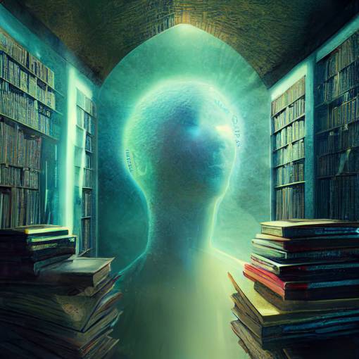 realistic and glowing Akashic records library in the multidimensional ethereal realms ever present omnipresent