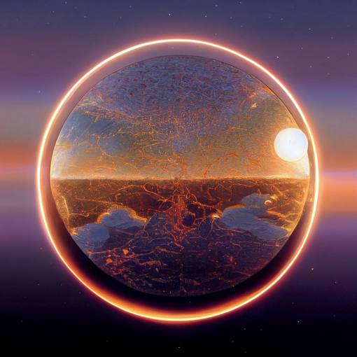the earth surrounded in a rose gold protective orb keeping the planet balanced in love and harmony