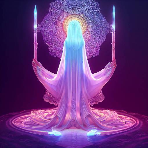 the high priestess crystalline, ethereal setting, intricate detail, fantasy, cinematic lighting, unreal engine, highly detailed ornate elegant masterpiece de-noise divine AMOLED ray tracing