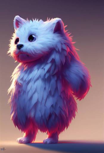 unreal engine game character, cute, fuzzy, humanoid
