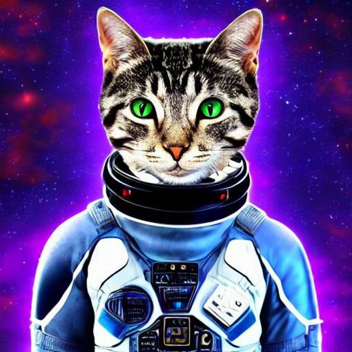 an interstellar cat in a spacesuit, cinematic, 4k, digital art, award winning