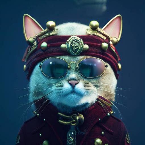 cute cat as buccaneer , wearing pirate hat, intricate details, insanely detailed, dramatic lighting, 8k, unreal engine, octane render
