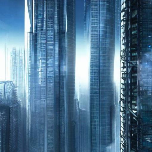 Future Tech Corporation skyscraper, cyberpunk, 4K, realistic, HD