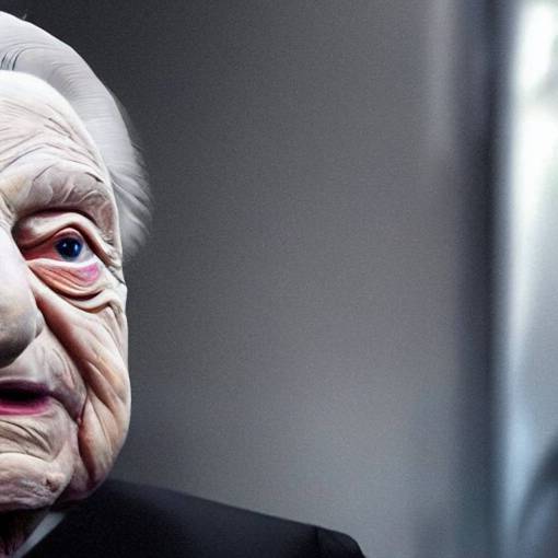 George Soros as emperor palpatine, 4k, high detail, high-resolution photograph