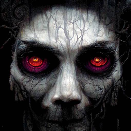 haunted ghost asylum horror supernatural grey black red purple eyes