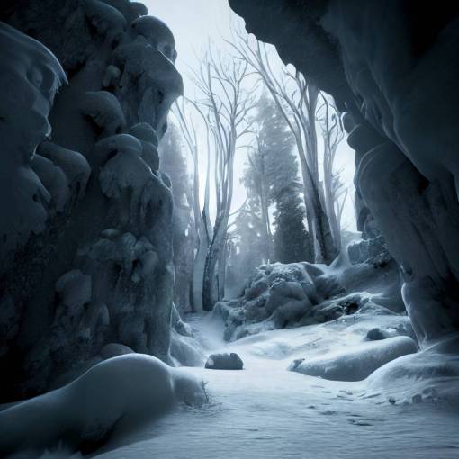snow cave environment unreal engine cinematic nightmare