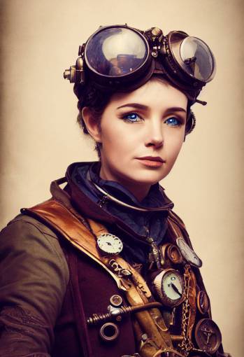 steampunk pilot , character