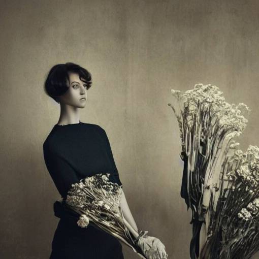 stunning award-winning photo of an elegant florist with short wavy hair by Alessio Albi, hd 4k photo contest winner