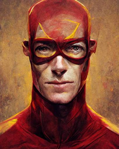 The Flash, Andrew Robinson Portrait Style