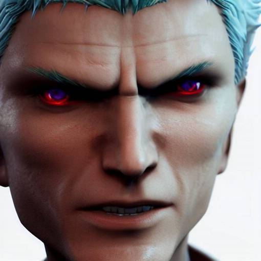 vergil from devil may cry, 4k, octane render, artgerm, sakimichan, artstation, cgsociety, highly detailed face, sharp focus, ambient occlusion, high contrast,