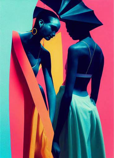 neonpunk fashion photography by Viviane Sassen
