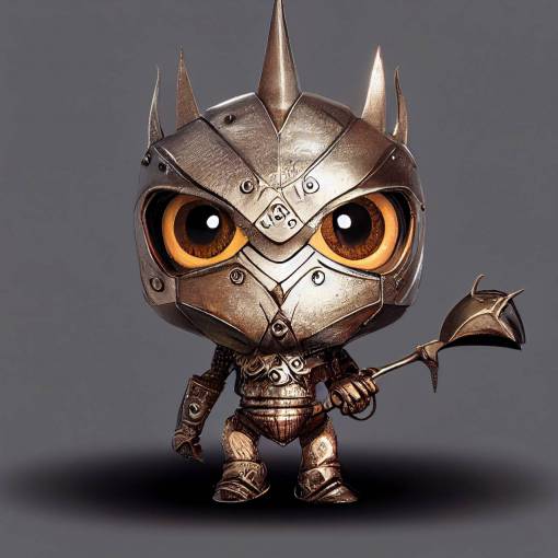 pixar style baby sauron tiny cute adorable intricate metal armor****