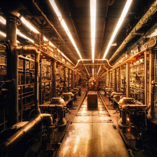 the anger manufacturing facility, mechanical, intricate, steampunk, cinematic lighting