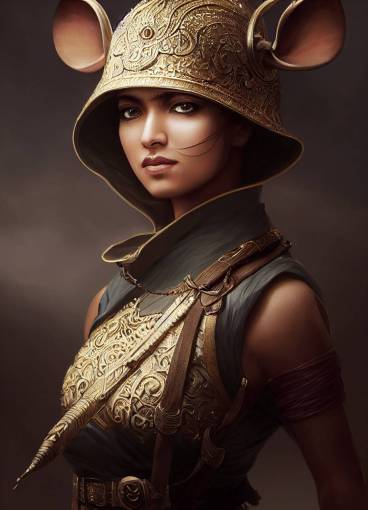 A intricate stunning highly detailed Indian mouse Soldier by artgerm and edouard bisson, soft studio lighting, ultra-realistic,8k,
