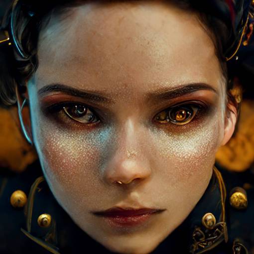 close-up portrait, highly detailed, Steampunk android. Intricate, detailed, elaborate, meticulous. Incredibly detailed, bright 8K resolution, HD, DSLR, polished, steampunk, bronzepunk, artwork, concept art, perfect portrait, photorealistic, Unreal Engine, CryEngine