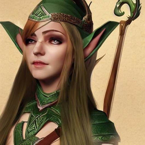 female elf bard, Jade, dungeons and dragons, amazing detail, character concept art, illustration, fantasy, 4k