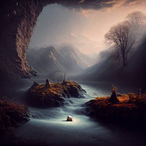 michal karcz grunge painting of a beautiful landscape. , monster theme, detailed, elegant, intricate, 4k,