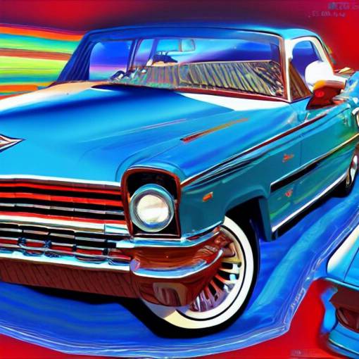 southern playalistic Cadillac music, digital painting, 4k wallpaper