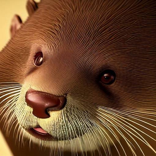 the otter queen expression, photo realistic, dramatic cinematic lighting, octane render, 4k, ultra detailed