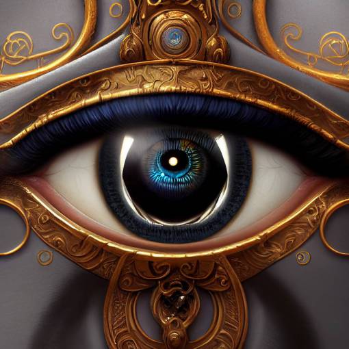 WADJET EYE, baroque style, Eye of Horus, VFX, insanely detailed and intricate, elegant, ornate, hyper realistic, super detailed