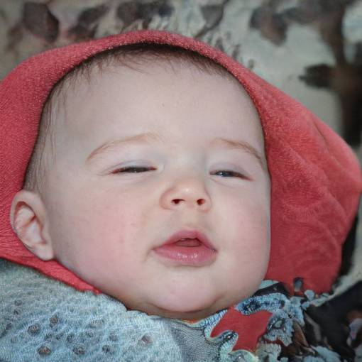 portrait caucasian ethnicity cute small baby face child