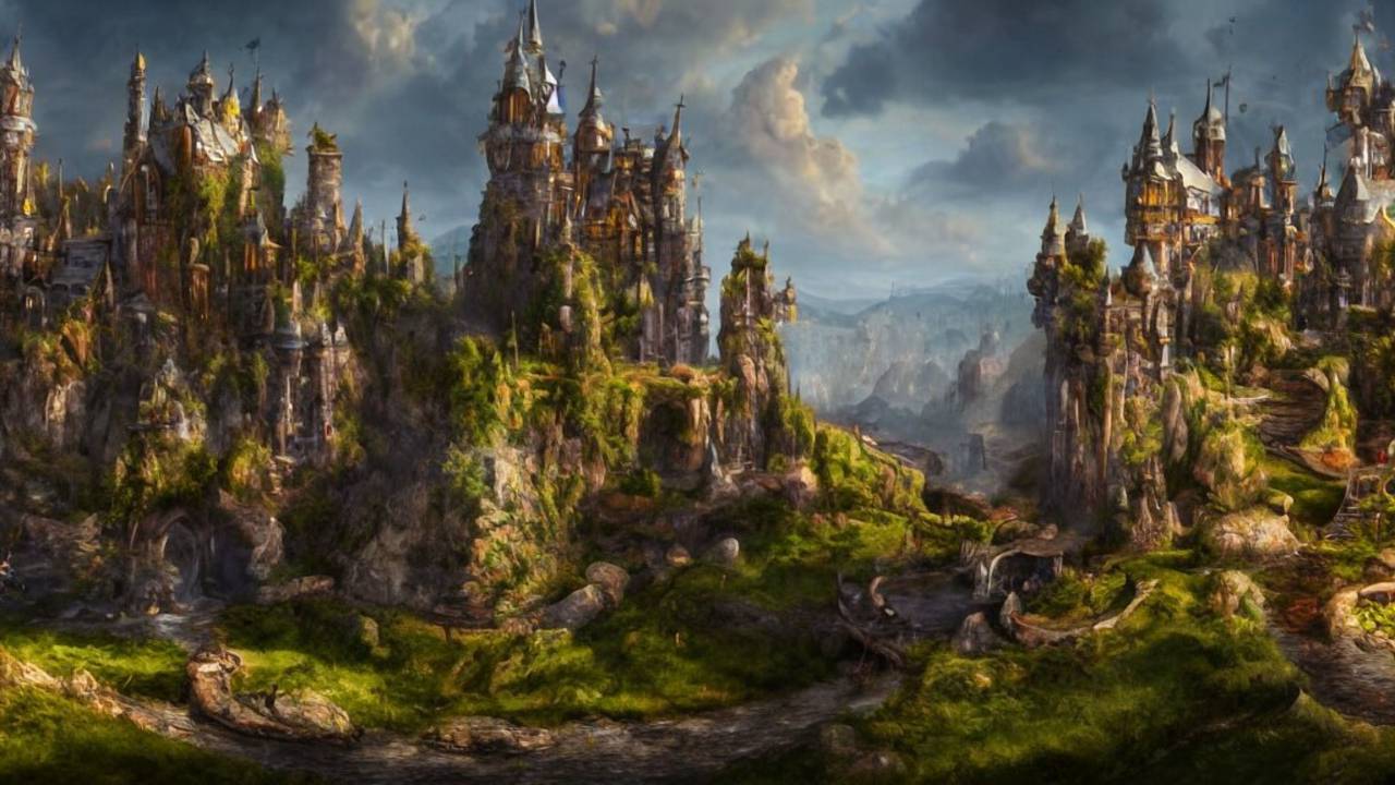 Fantasy Castle, Fantasy Artwork, Very Very Very Beautiful Scenery, Hd ...
