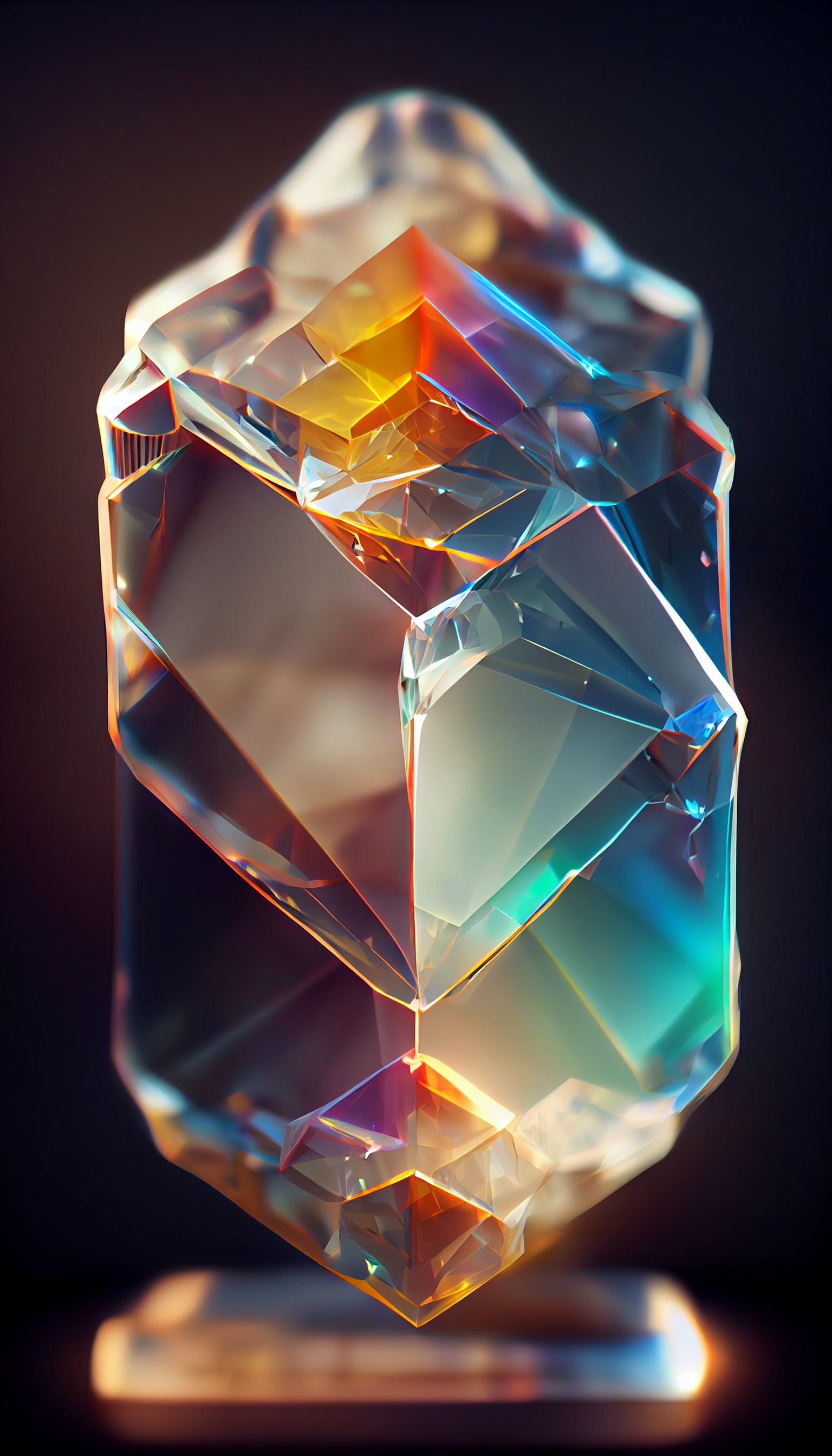 Isometric Crystal System [natural Lighting, Realistic, 8k, Octane