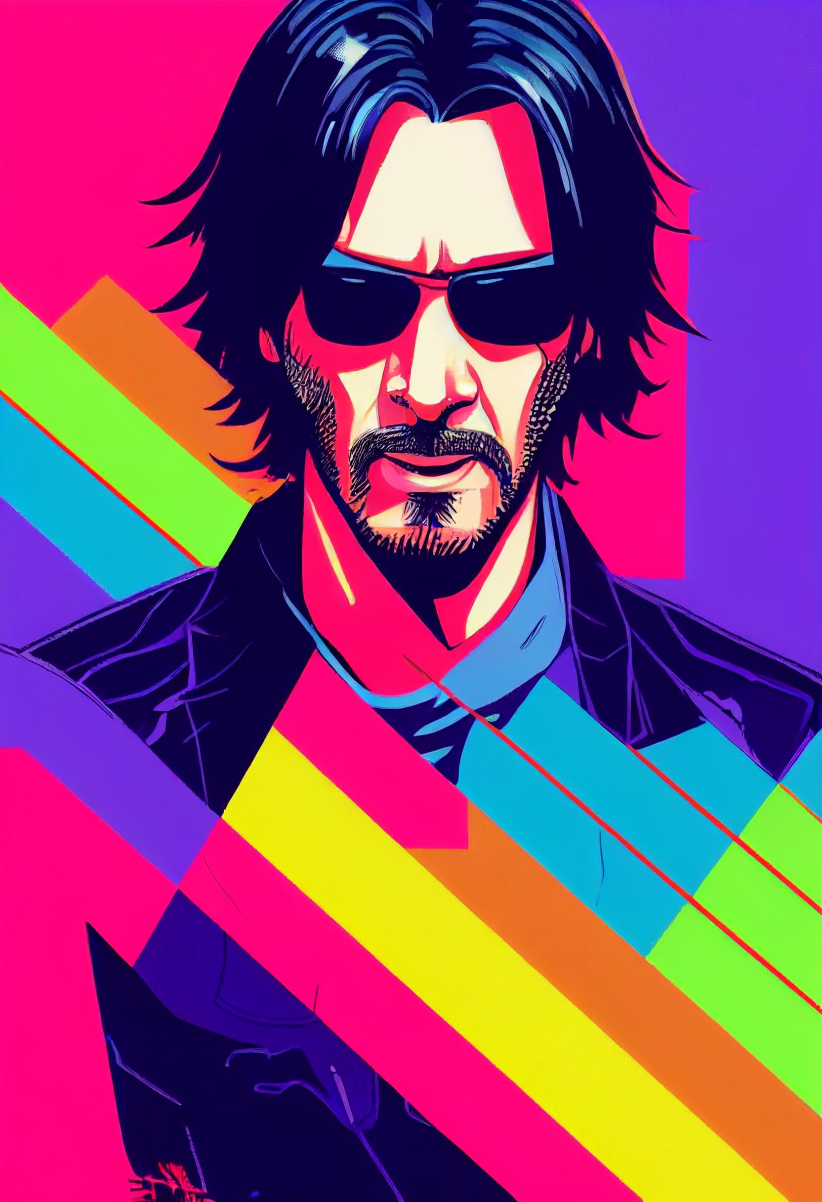 Keanu Reeves As Manga Character Design, Beautiful Attire, Jack Kirby ...